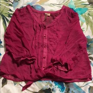 Eyeshadow Juniors M Pink Blouse